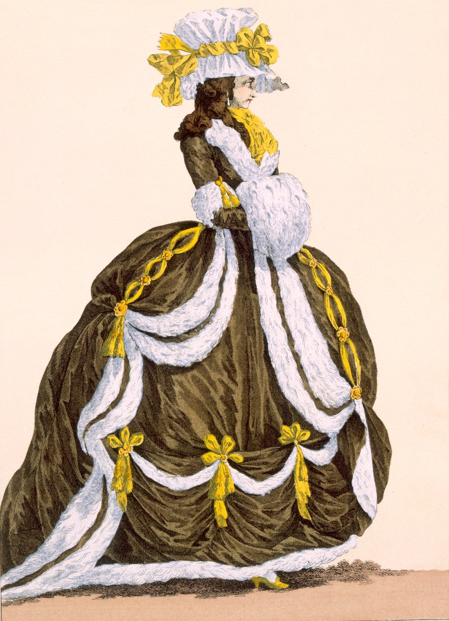 Karamellkleid für die Präsentation am Hof, graviert von Dupin, Platte Nr. 276 aus 