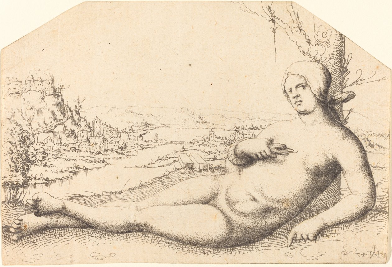Tod der Kleopatra von Augustin Hirschvogel