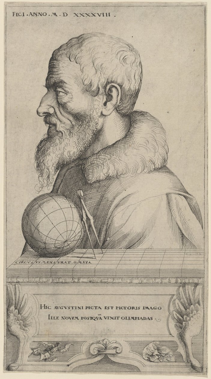 Selbstporträt von Augustin Hirschvogel