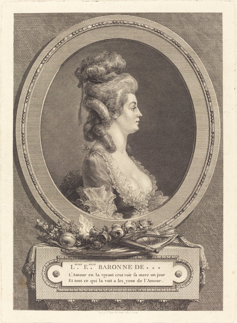 Louise Emilie Baronne de *** von Augustin de Saint Aubin