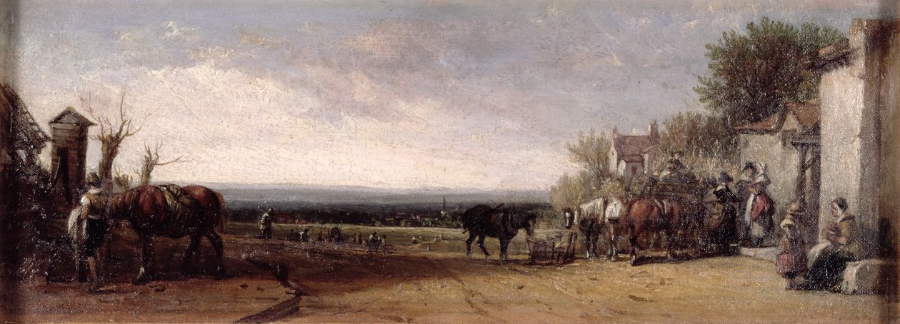 Die Wirtshaustür bei Gravesend von Augustus Wall Callcott