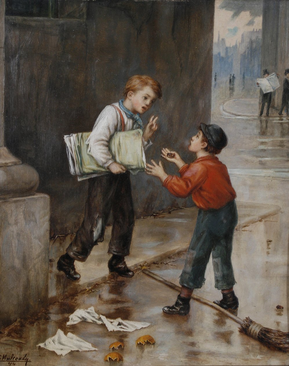 Glück in einem Moment von Augustus Edwin Mulready
