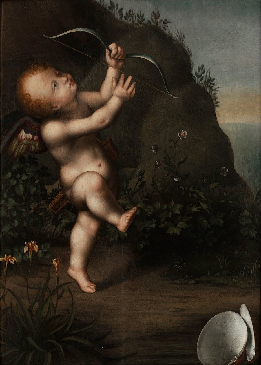 Amor mit einem Bogen, vor 1593 von Aurelio Luini