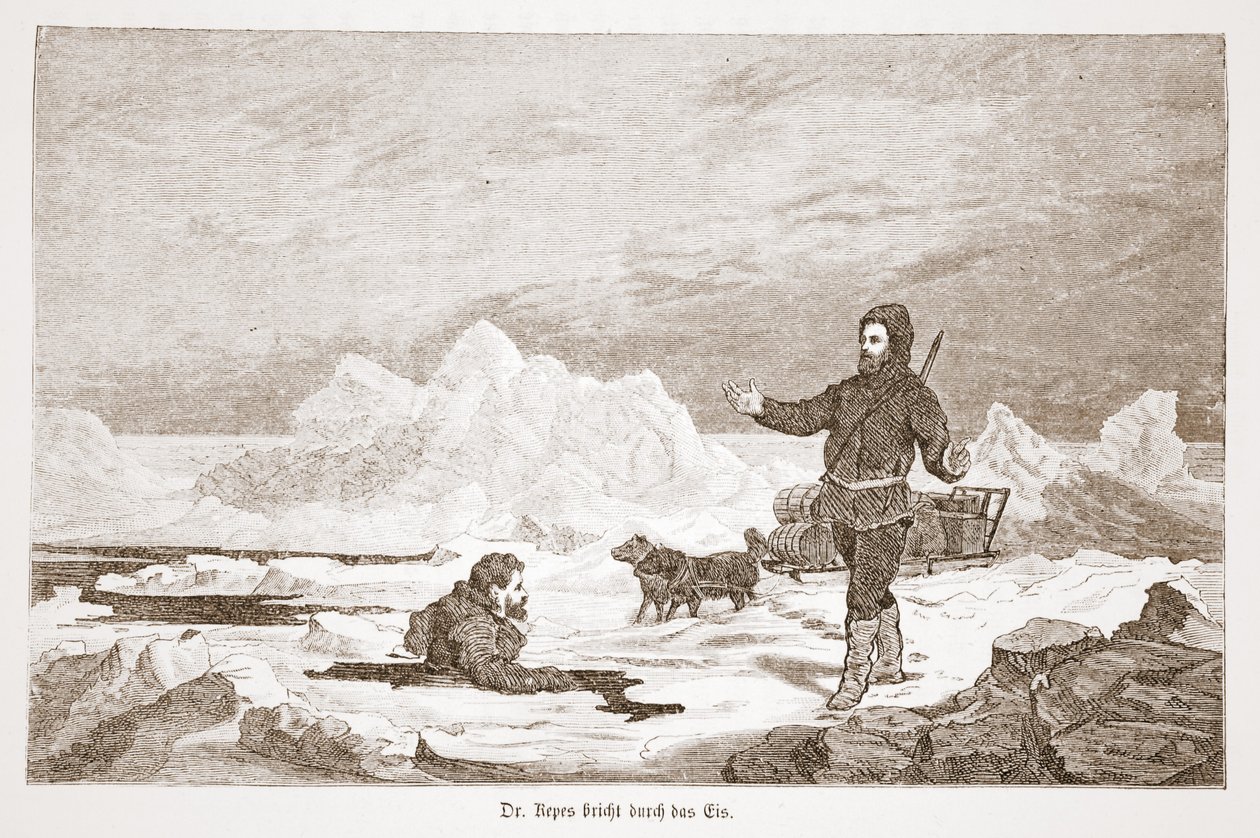 Dr. Repes fällt durch das Eis, 1876 von Austrian School