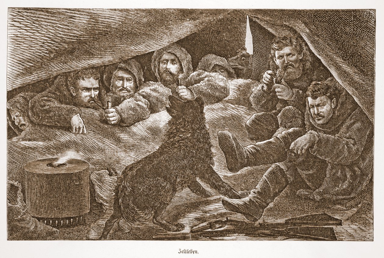 Leben im Zelt, 1896 von Austrian School