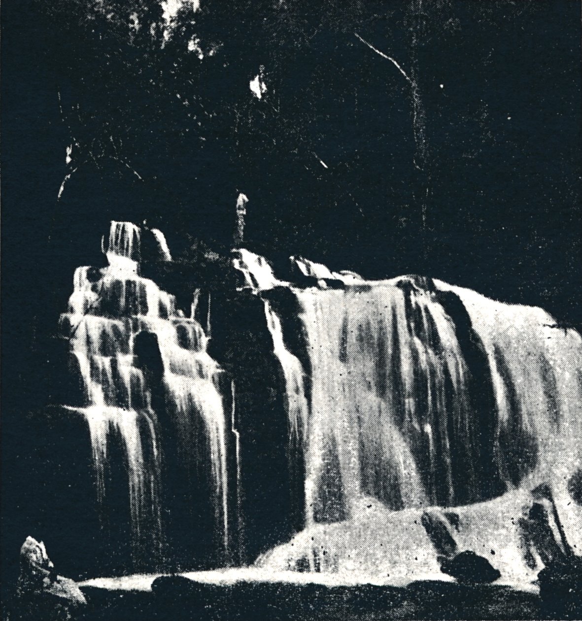 Wasserfall am Rio Dourado Lencoes, 1895 von Axel Frick