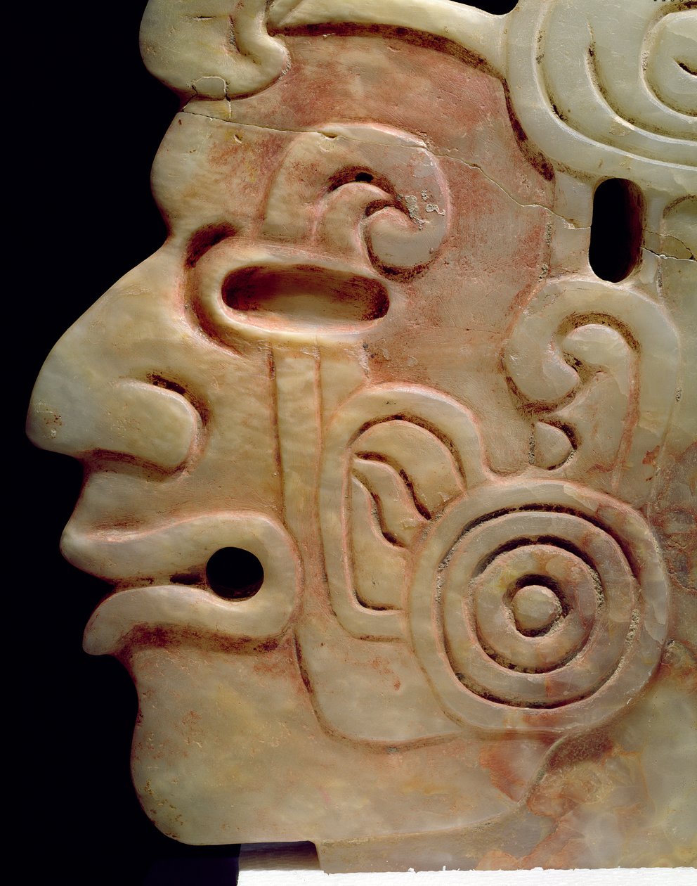 Profil eines Mannes mit Ohrringen von Aztec