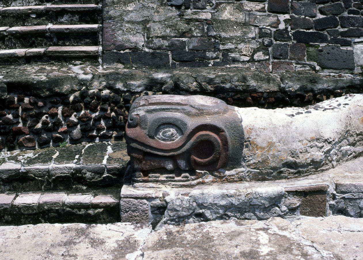 Schlange auf dem Templo Mayor, Spätklassische Periode von Aztec