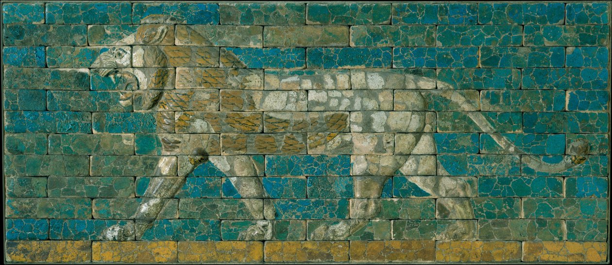 Tafel mit schreitendem Löwen von Babylonian