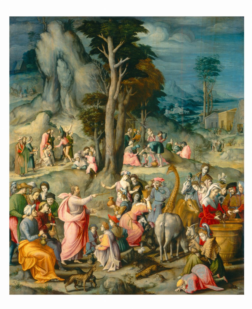 Das Sammeln von Manna von Bacchiacca