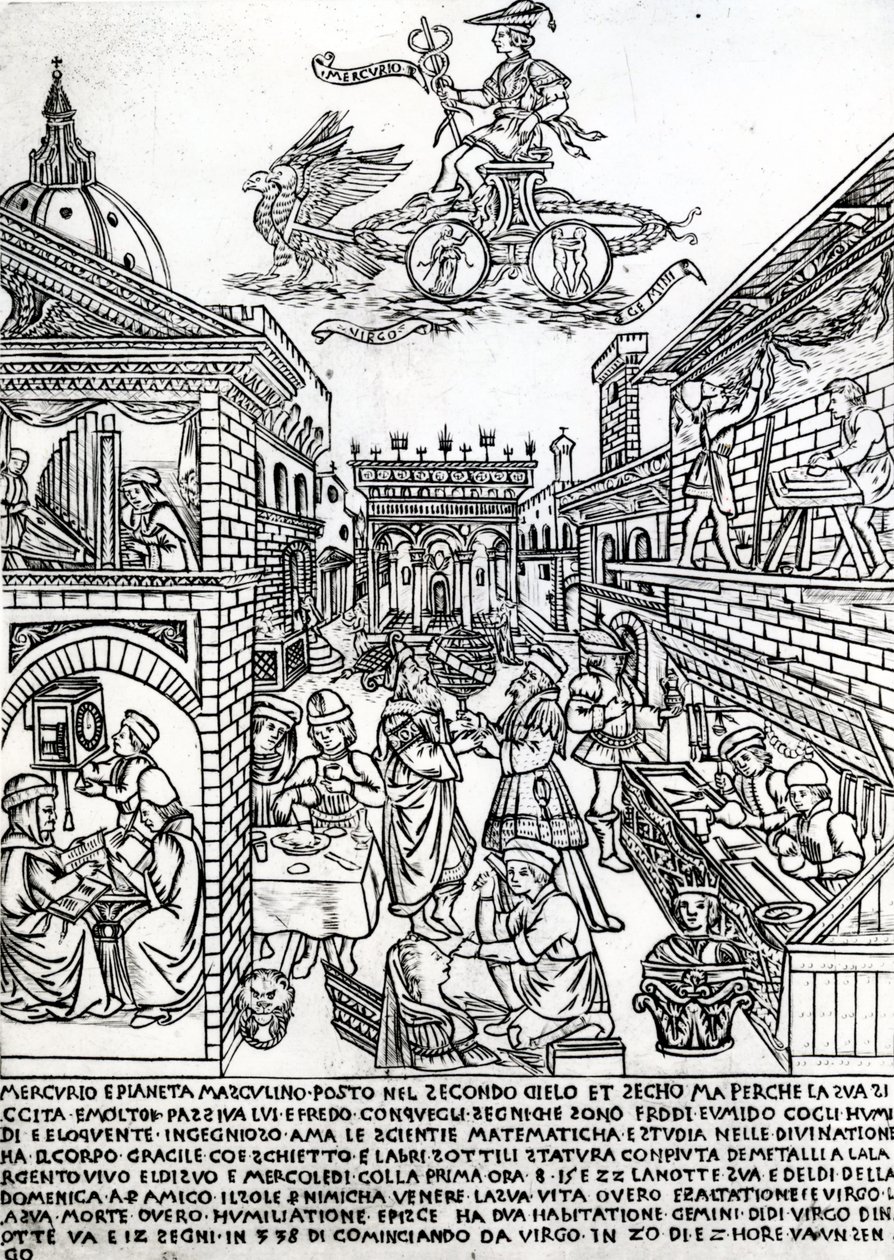 Merkur, ca. 1464 von Baccio Baldini