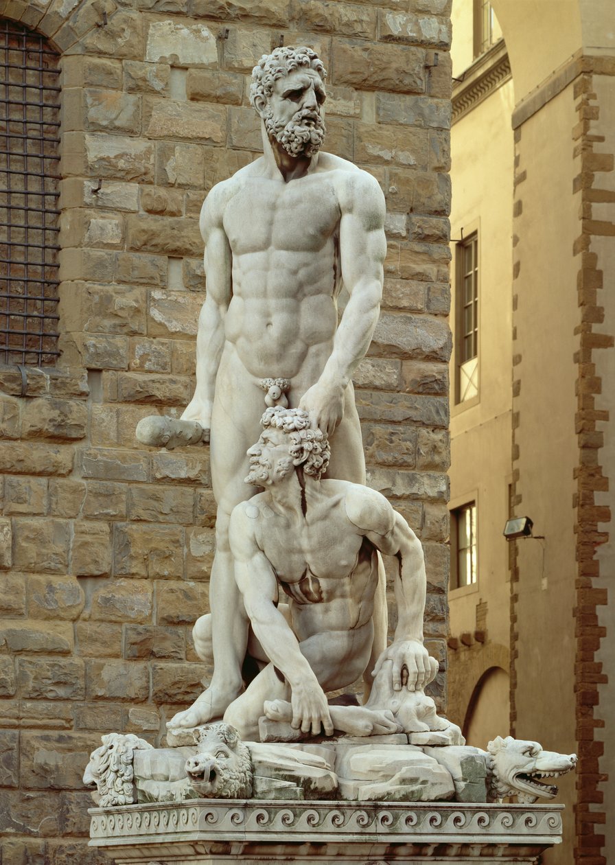 Statue von Herkules und Cacus, 1534 von Baccio Bandinelli