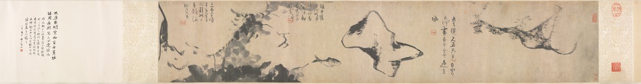 Fische und Felsen von Bada Shanren