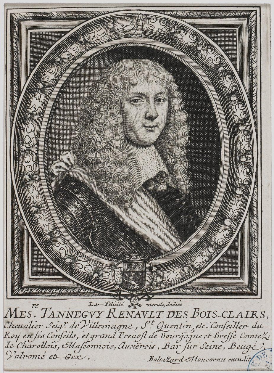 Porträt von Tanneguy Regnault des Boisclairs von Balthasar Montcornet von Balthazar Moncornet