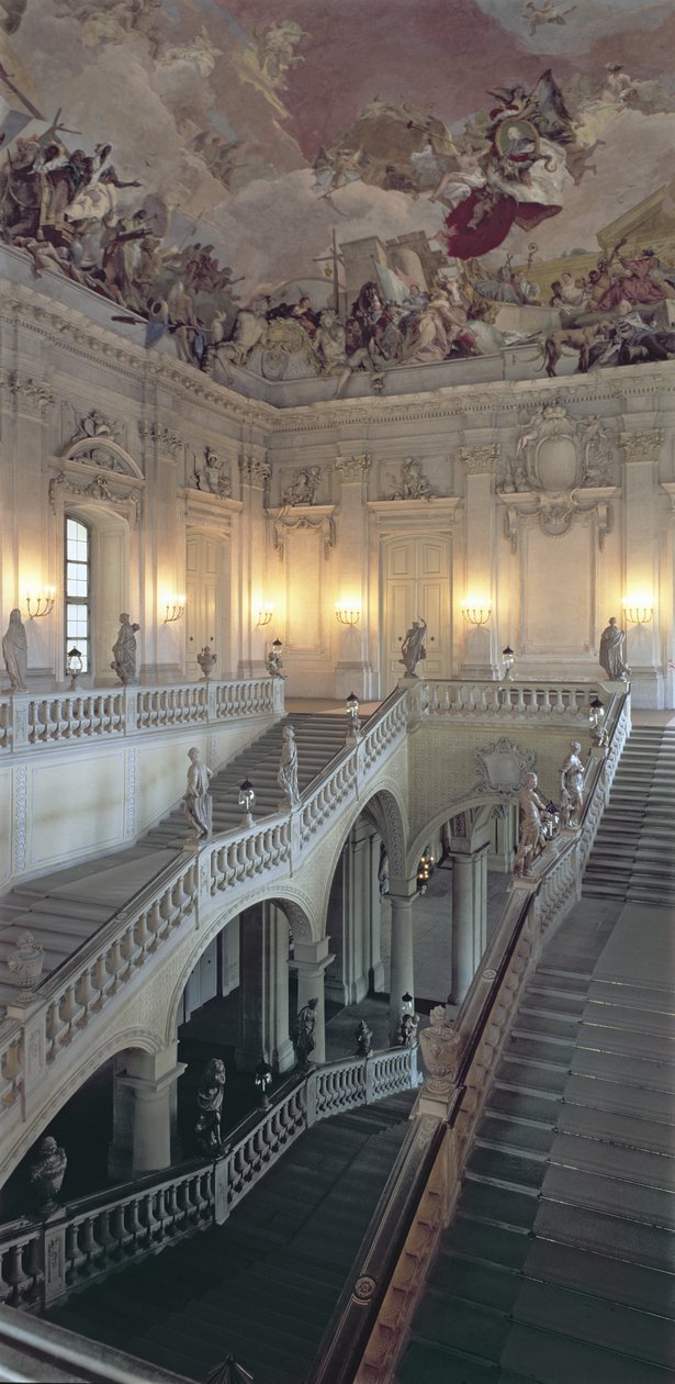Die Treppe, gebaut 1719-44 von Balthasar Neumann