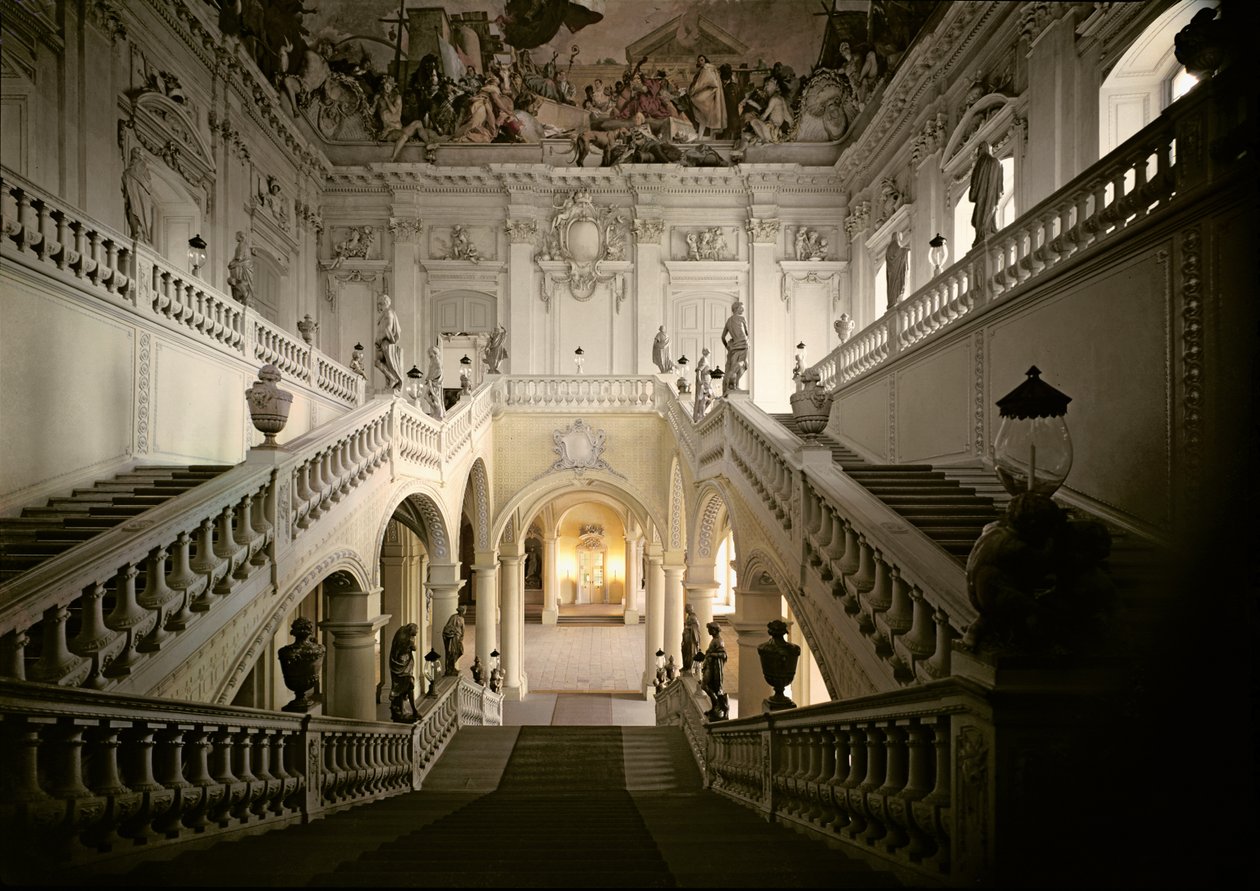 Die Treppe, gebaut 1719-44 von Balthasar Neumann
