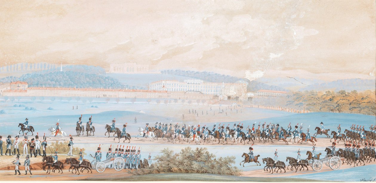 Der Einzug Napoleons in Schönbrunn von Balthasar Wigand