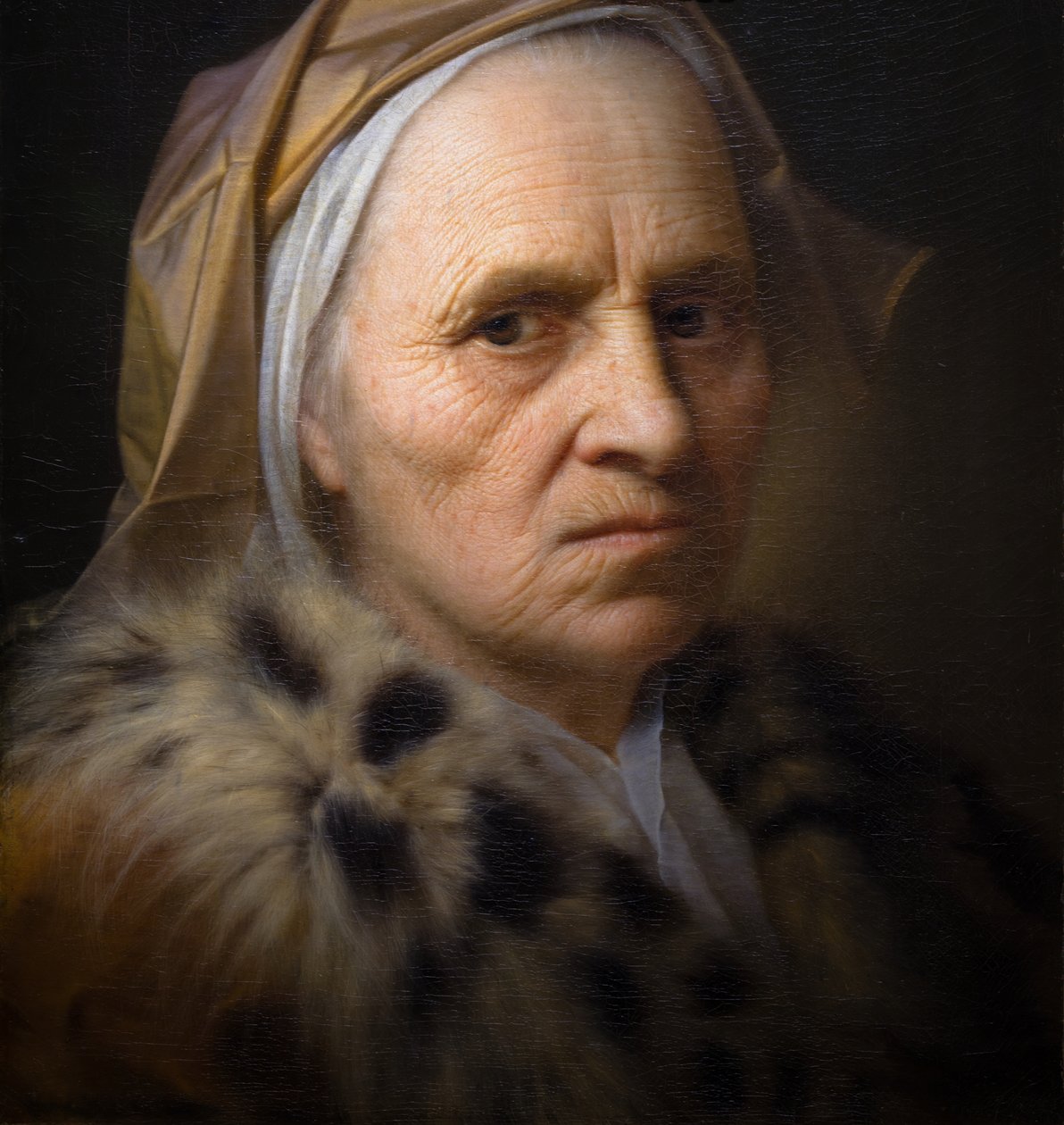 Alte Frau (Detail) von Balthasar Denner