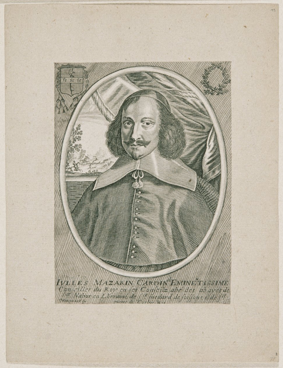 Kardinal Jules Mazarin von Balthasar Moncornet