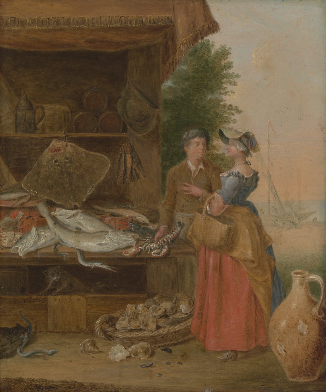 Fischhändlerstand von Balthazar Nebot