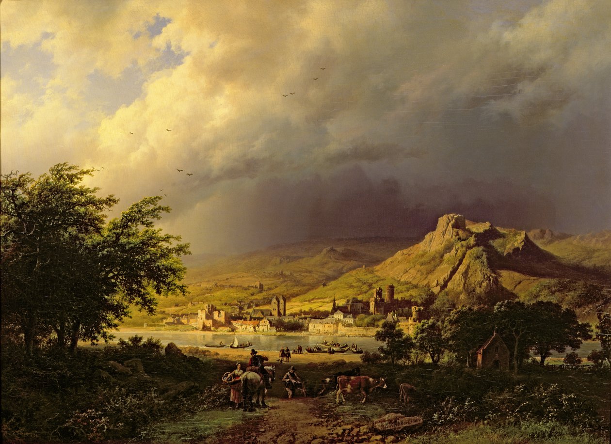 Ein aufkommender Sturm von Barend Cornelis Koekkoek