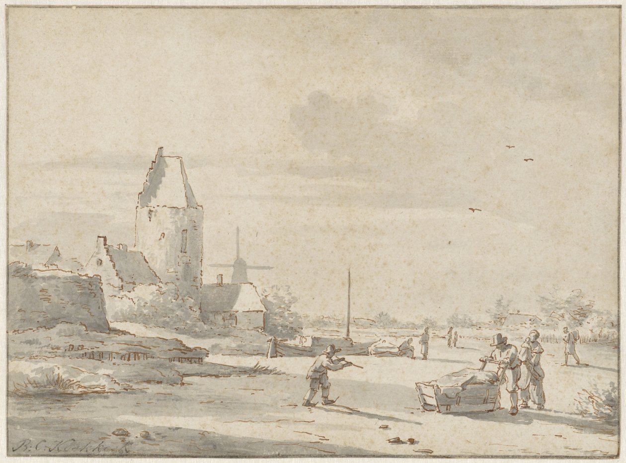 Winterlandschaft von Barend Cornelis Koekkoek (attributed to)