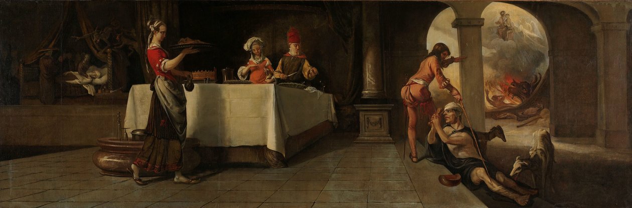 Lazarus und der reiche Mann von Barent Fabritius