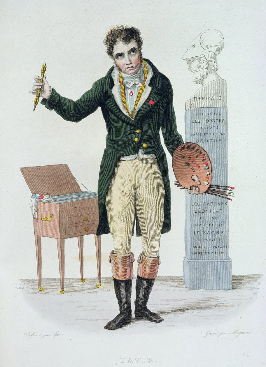 Jacques Louis David (1771-1835), Illustration für 