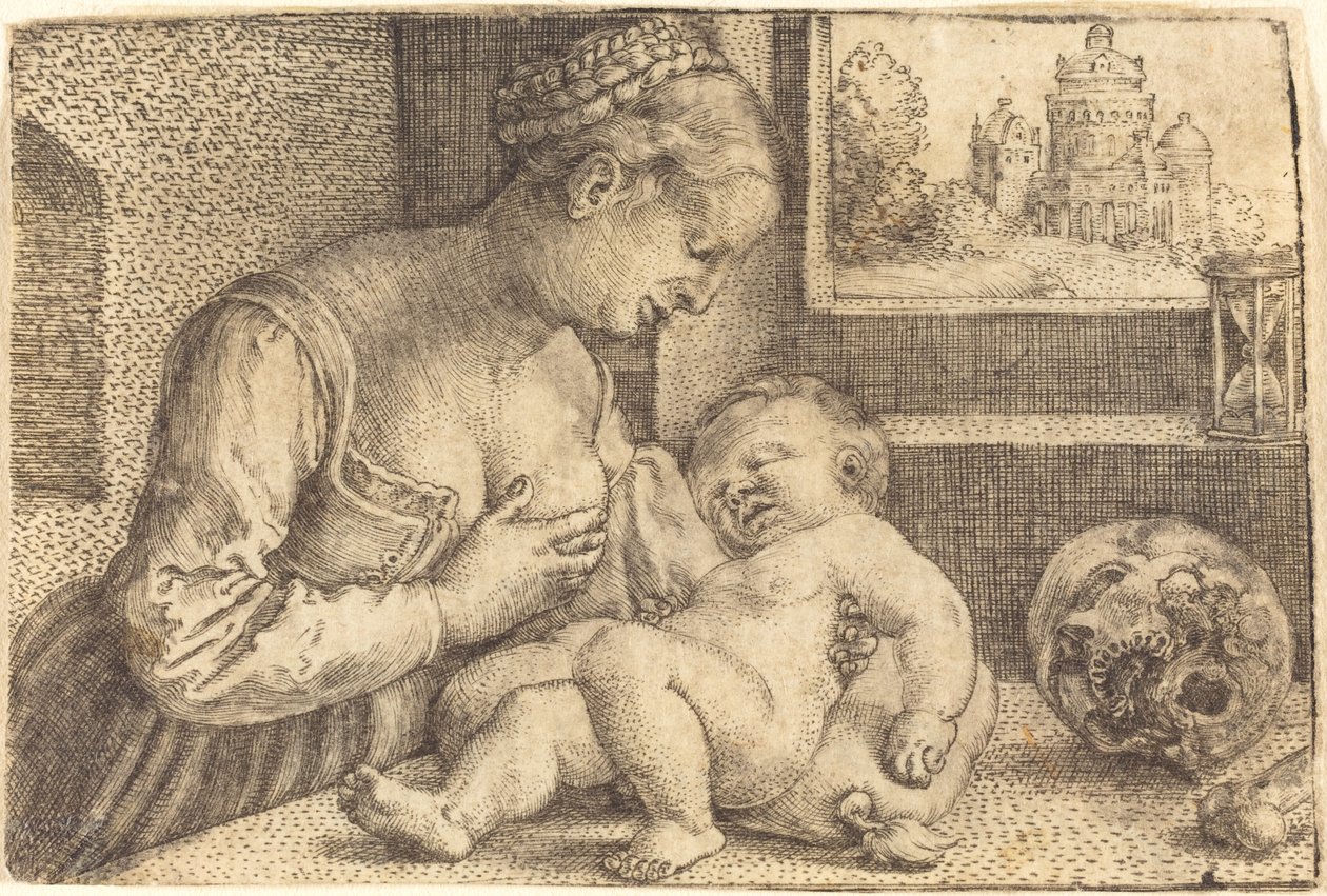 Madonna mit Schädel von Barthel Beham
