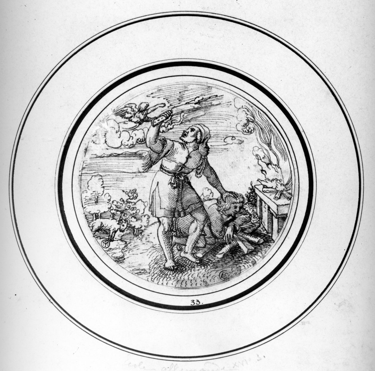 Das Opfer Isaaks von Barthel Beham