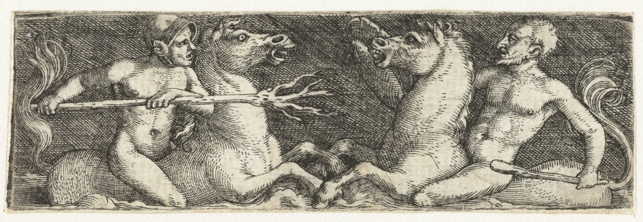Zwei kämpfende Tritonen von Barthel Beham