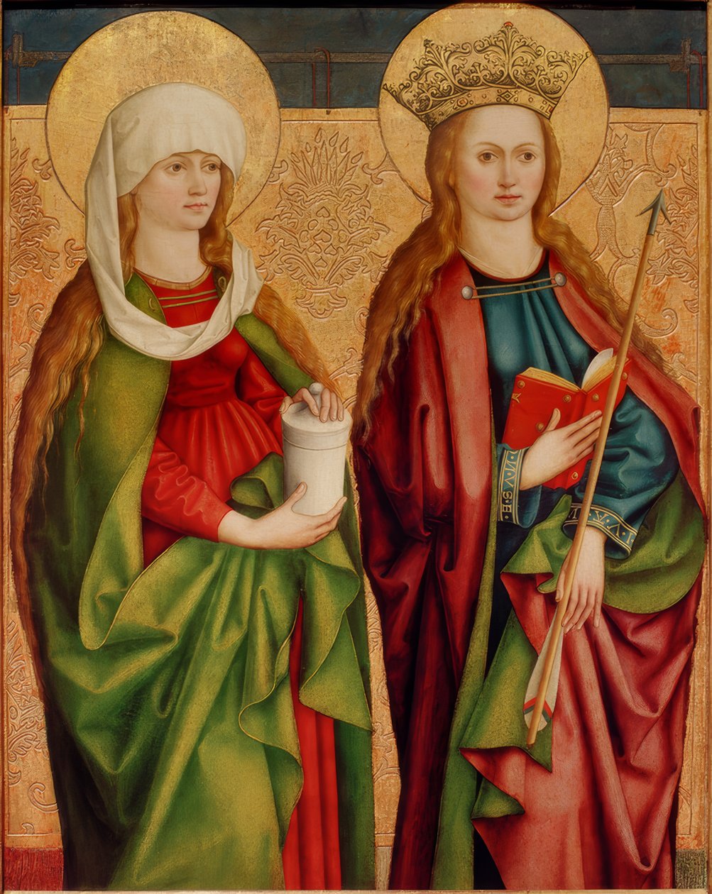 Hl. Maria Magdalena und Ursula von Bartholomäus Zeitblom