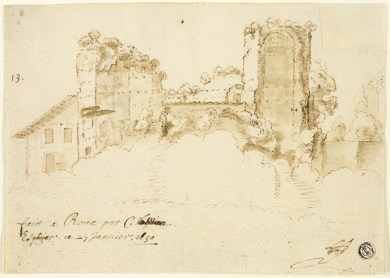 Römische Landschaft von Bartholomeus Breenbergh