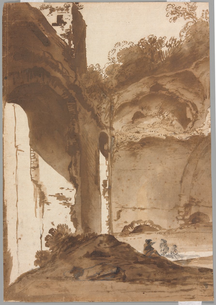 Villa des Maecenas in Tivoli von Bartholomeus Breenbergh