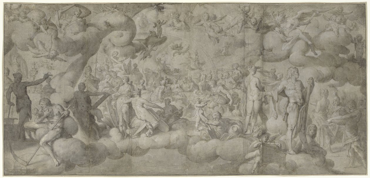 Die Hochzeit von Amor und Psyche von Bartholomeus Spranger