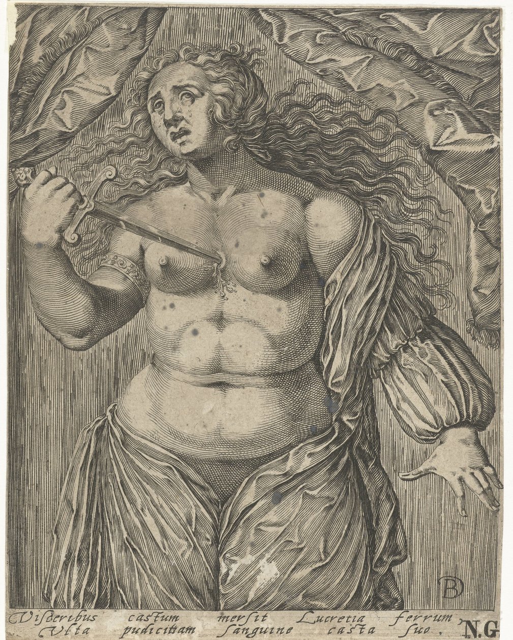 Selbstmord von Lucretia von Bartholomeus Willemsz. Dolendo