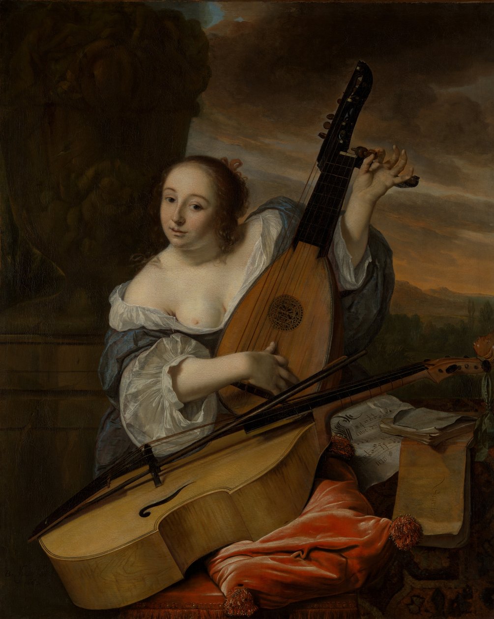 Der Musiker, 1662 von Bartholomeus van der Helst
