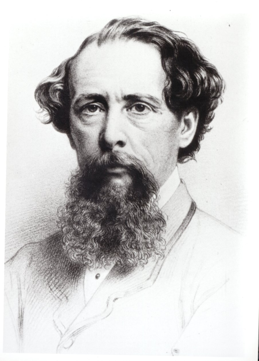 Porträt von Charles Dickens (1812-70), 1861 von Bartholomew Colles Watkins