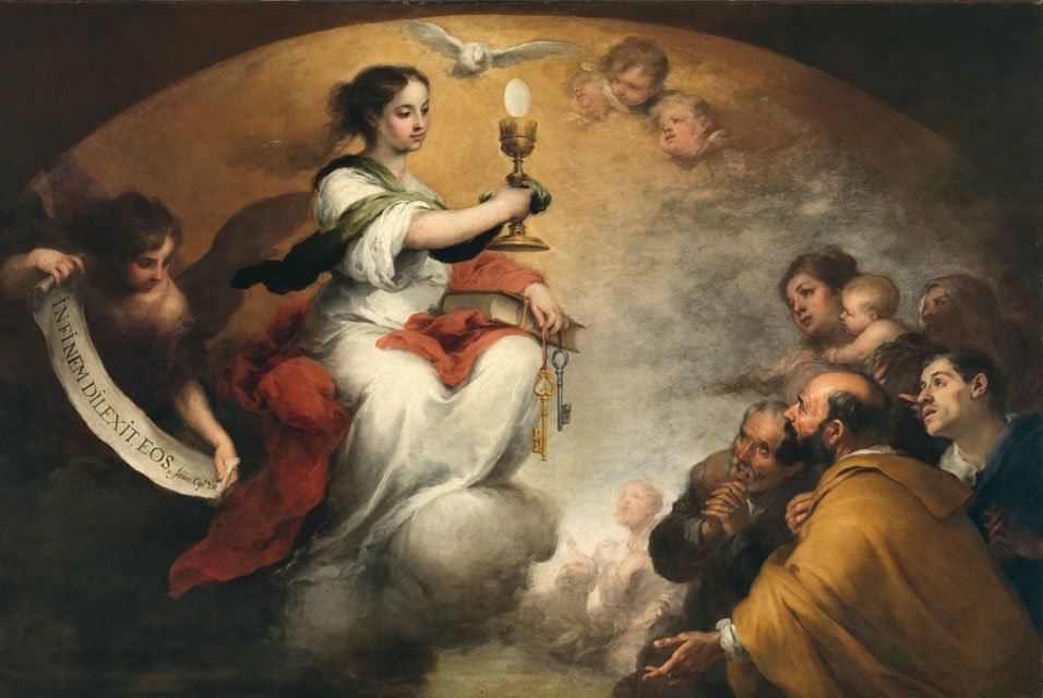 Glaube oder Die triumphierende Kirche von Bartolomé Esteban Murillo