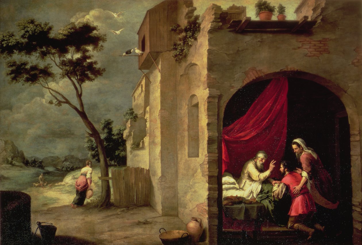 Isaak segnet Jakob von Bartolomé Esteban Murillo