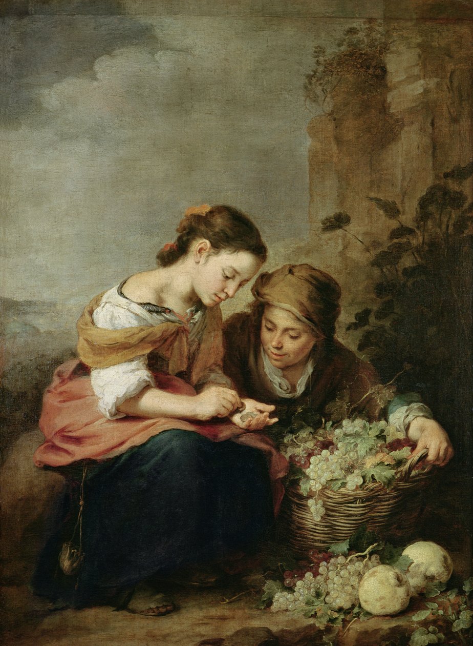Der kleine Obstverkäufer, 1670-75 von Bartolomé Esteban Murillo