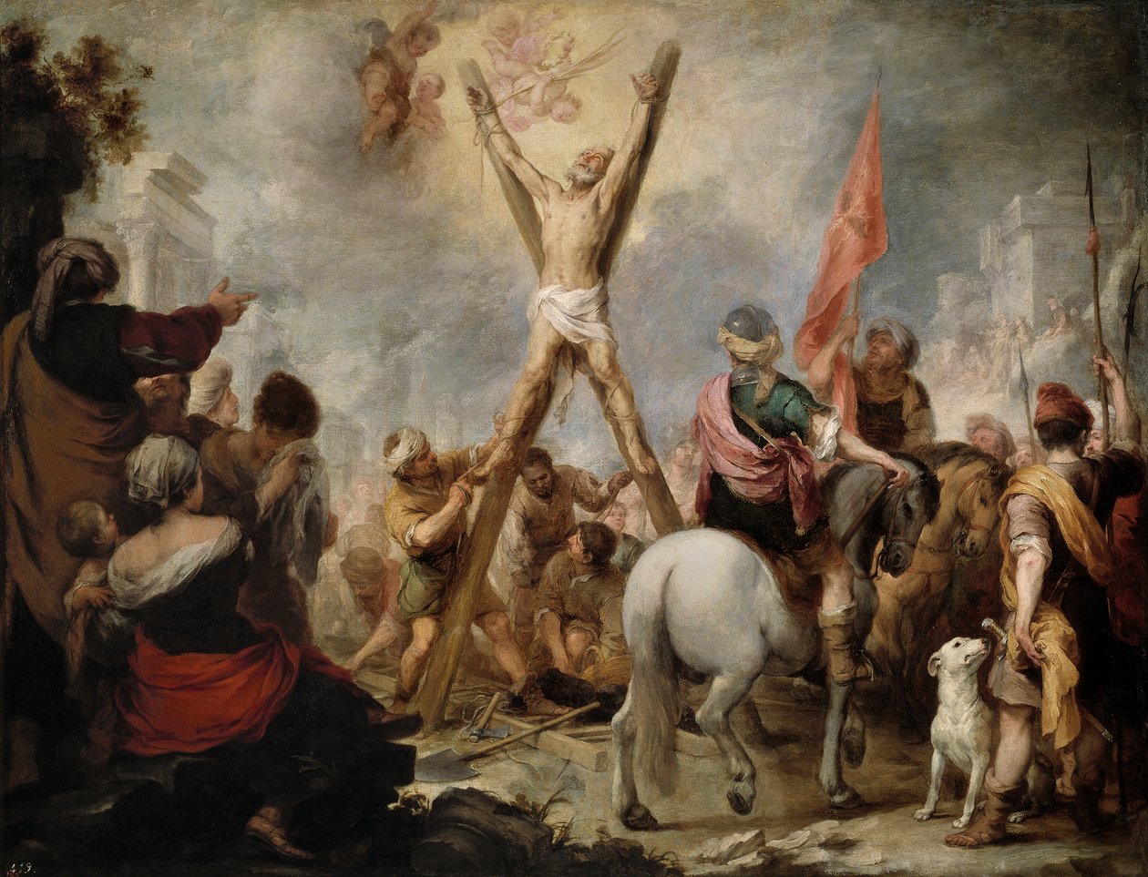 Das Martyrium des heiligen Andreas des Apostels von Bartolomé Esteban Murillo