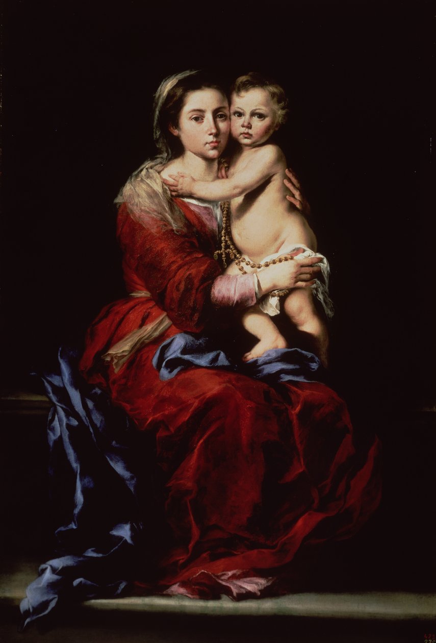 Die Jungfrau des Rosenkranzes, ca. 1650 von Bartolomé Esteban Murillo