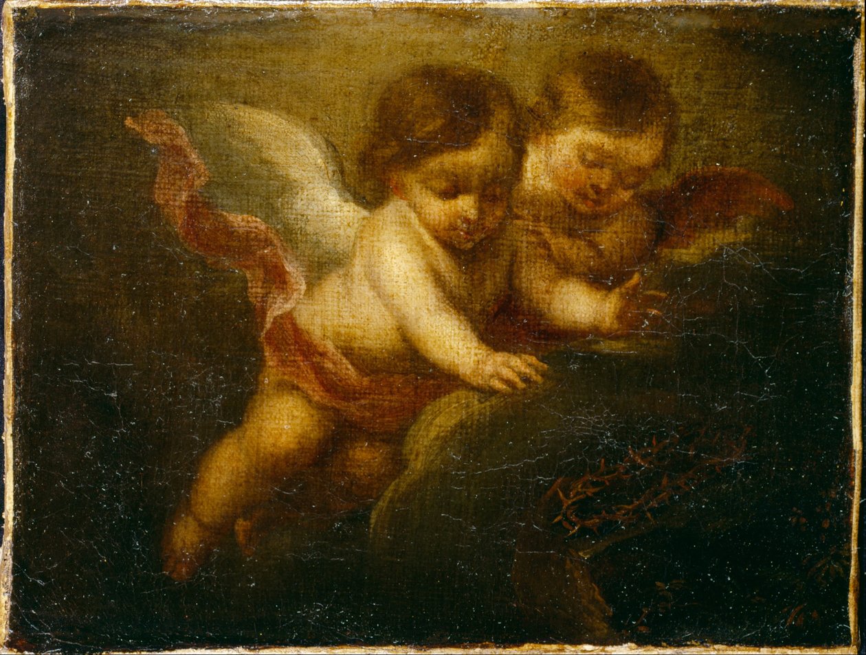 Zwei Engel als Kinder von Bartolomé Esteban Murillo