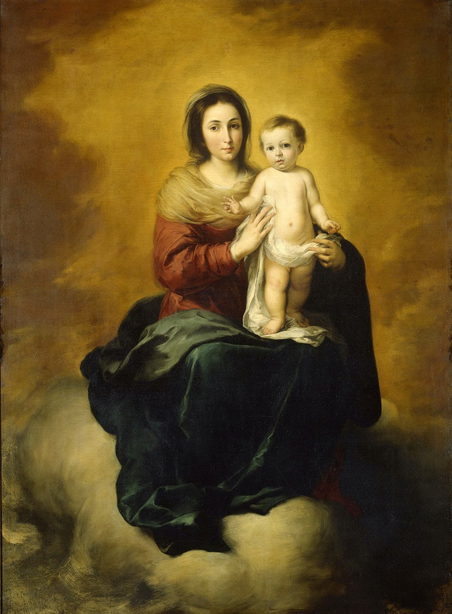 Jungfrau und Kind von Bartolomé Esteban Murillo