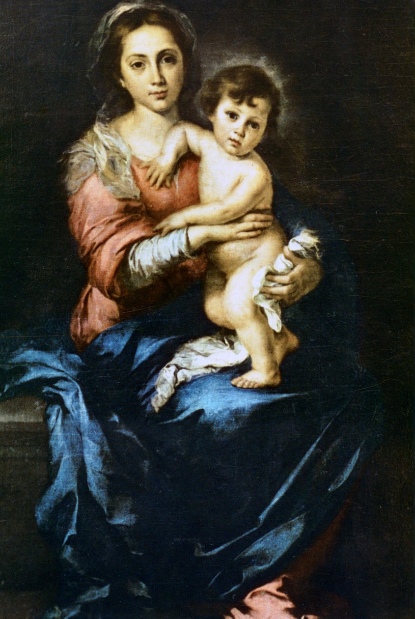 Unsere Liebe Frau mit dem Kind, um 1638-1682 von Bartolomé Esteban Murillo