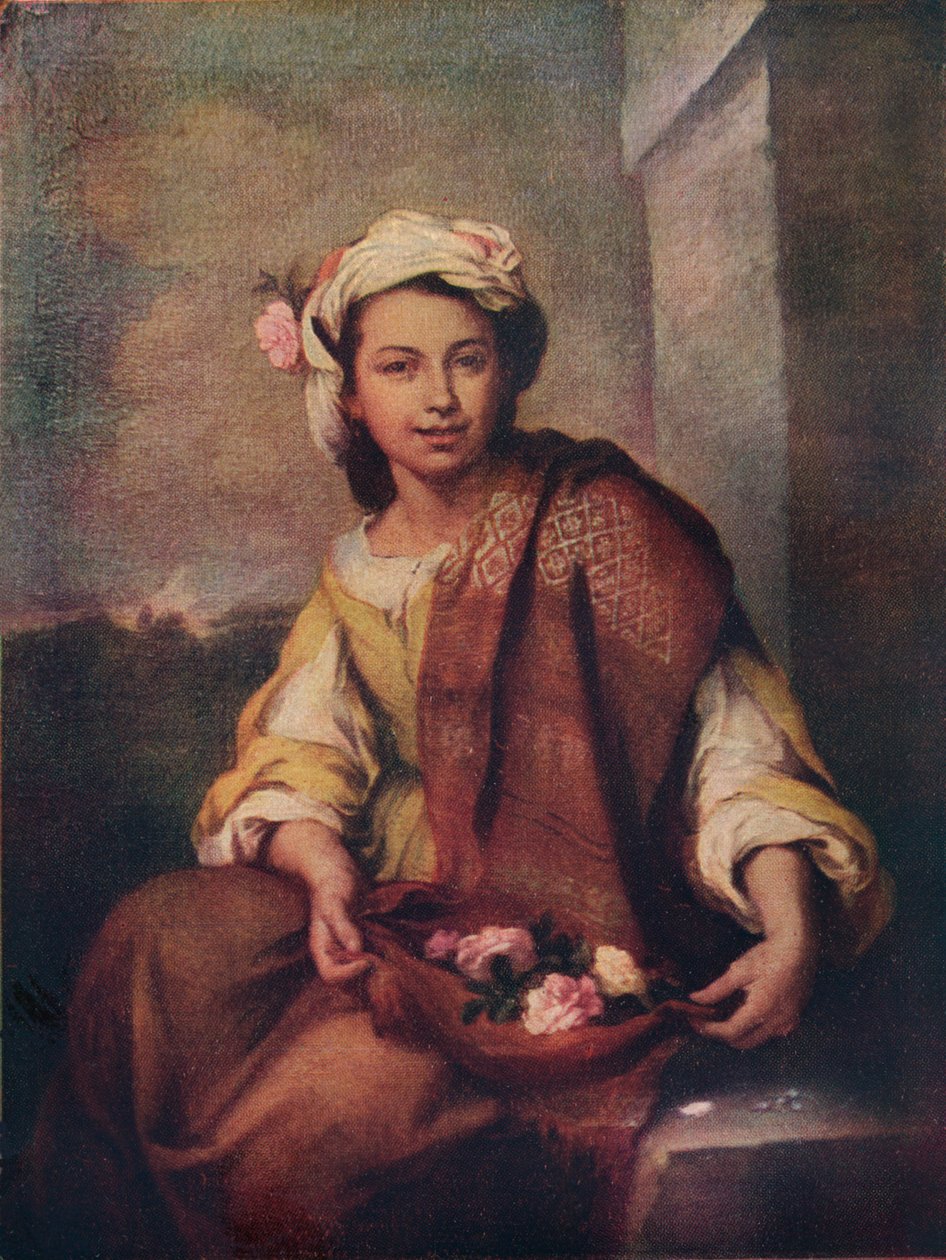 Das Blumenmädchen, 1665-70 von Bartolomé Esteban Murillo