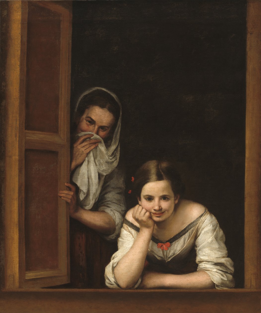 Zwei Frauen am Fenster von Bartolomé Esteban Murillo