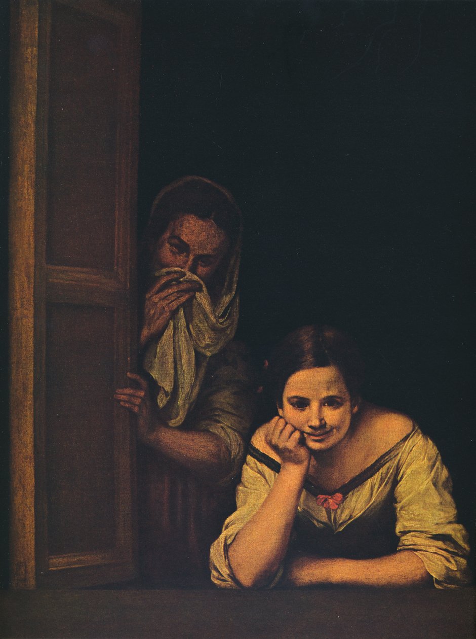 Zwei Frauen am Fenster, 1655-1660 von Bartolomé Esteban Murillo
