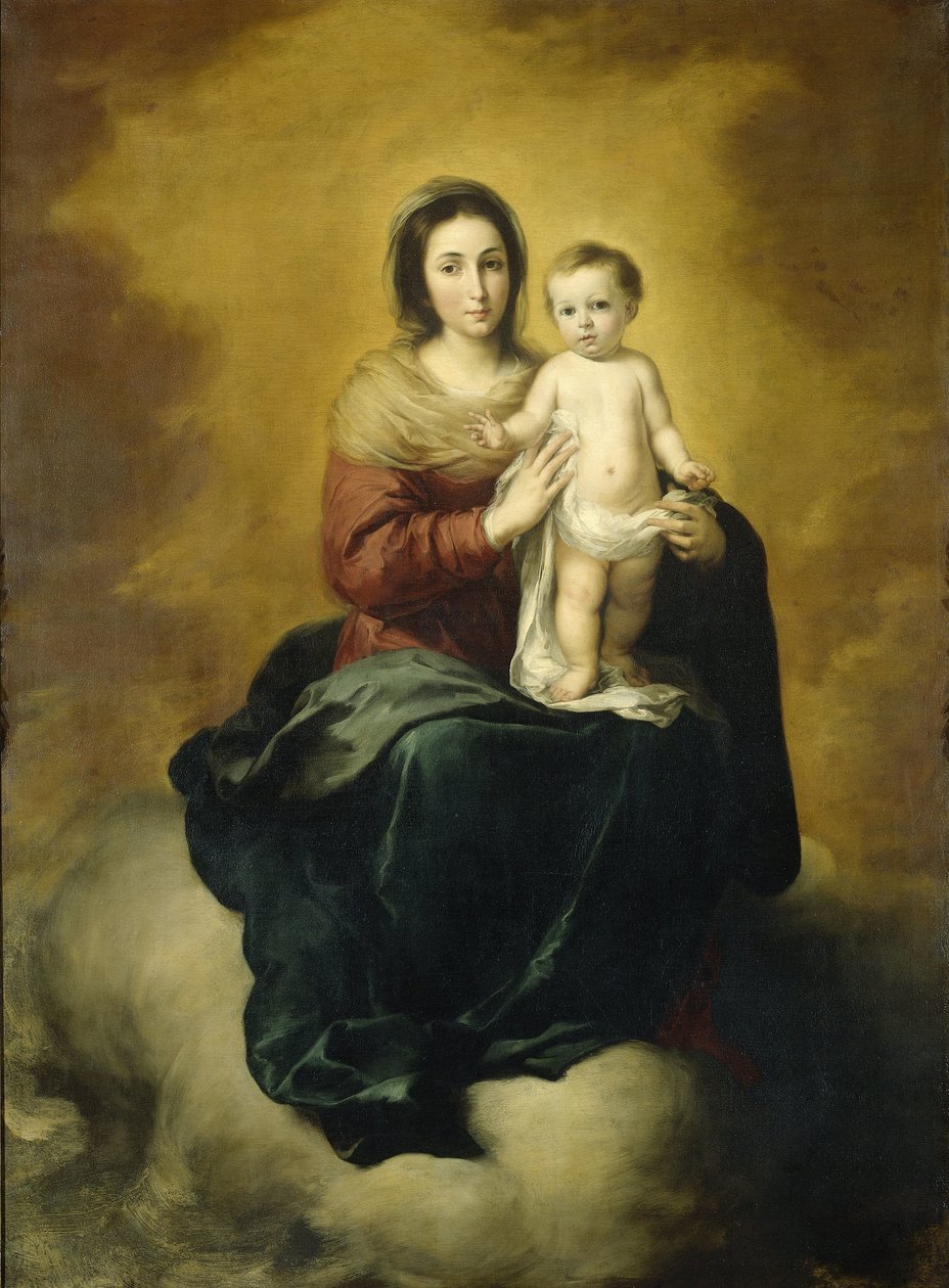 Jungfrau und Kind von Bartolomé Esteban Murillo